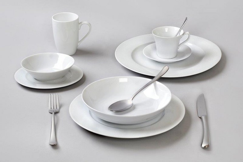 CRYSPO TRIO Σετ Κούπες 6τμχ Πορσελάνης 360ml Bonito White CRYSPO TRIO 26.454.20 (Υλικό: Πορσελάνη, Χρώμα: Λευκό) - CRYSPO TRIO - 26.454.20-white